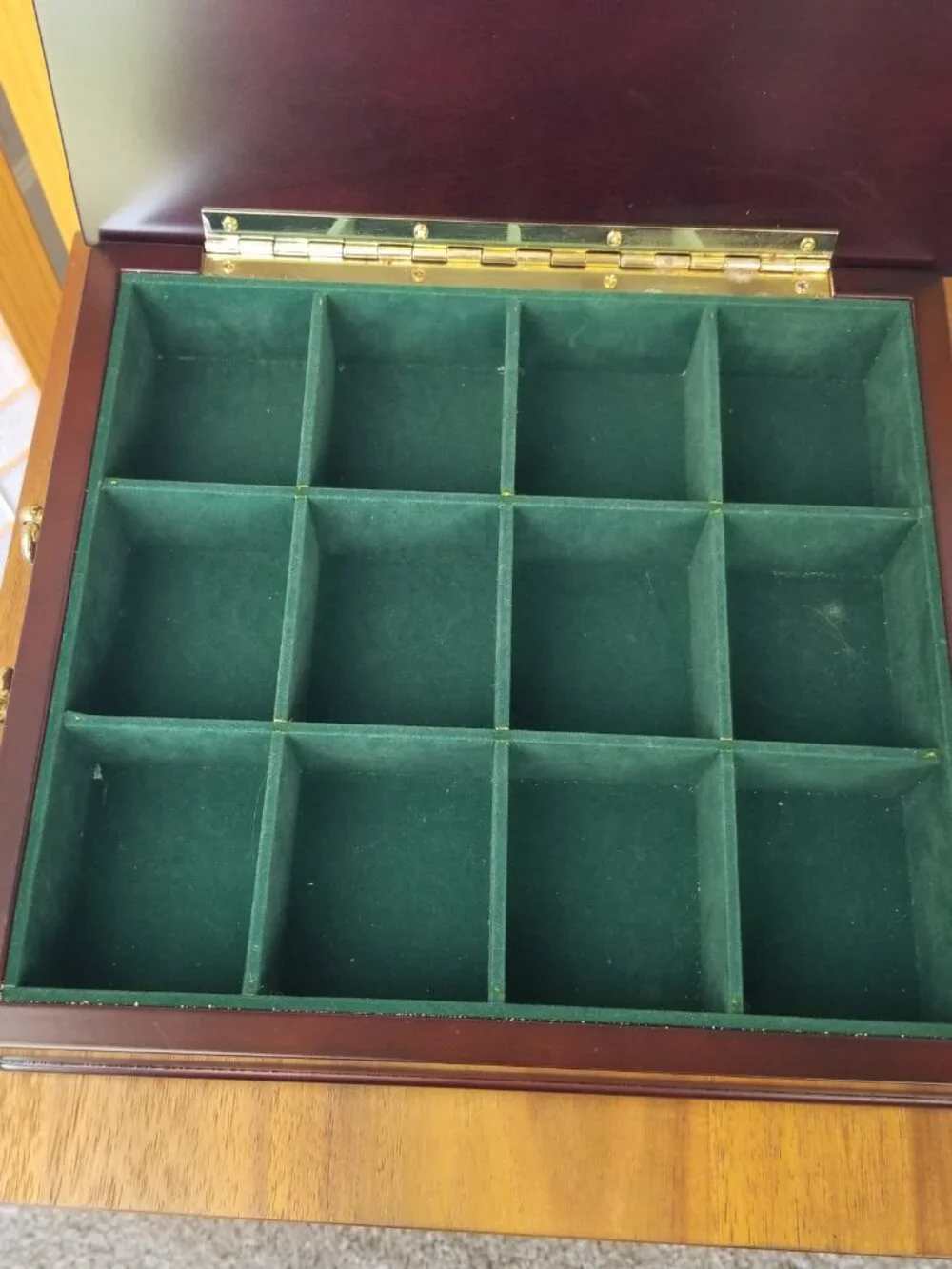 Vintage Bombay Company Wood Storage Box Tea Caddy Trinkets Jewelry Miniatures